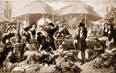 德普特福德造船厂的彼得大帝 作者 Daniel Maclise
